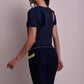 Babylook Recortes Azul Marinho Luminare