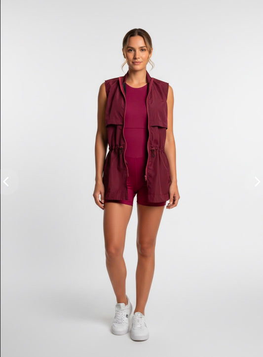 Kit Macaquinho Instinto + Parka Malbec - M