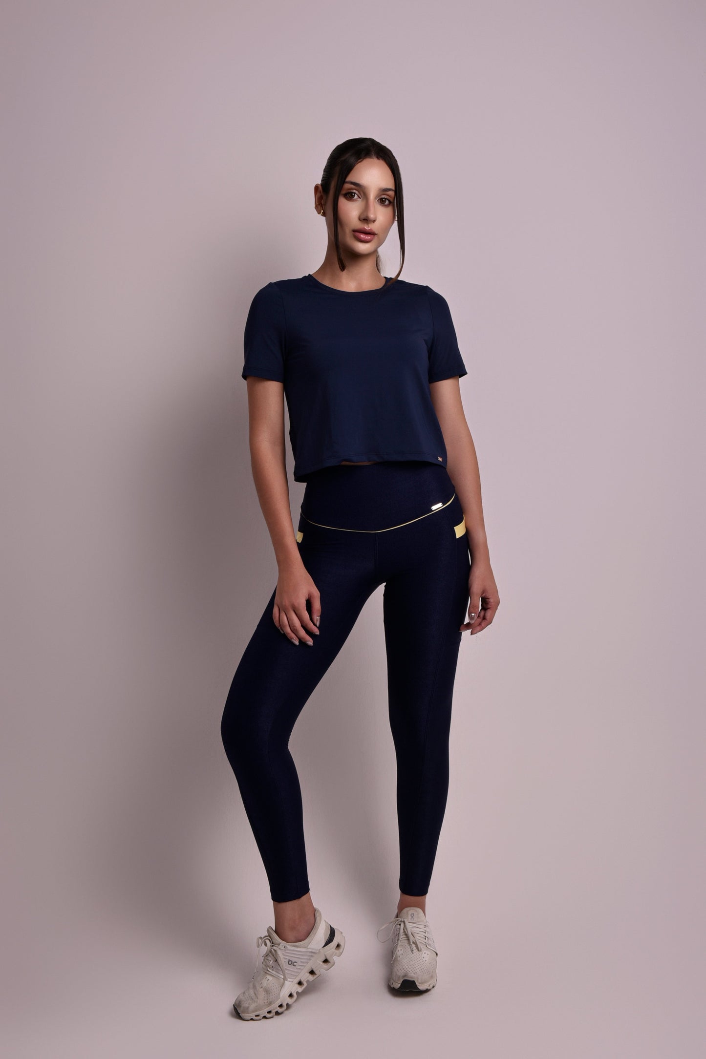Babylook Recortes Azul Marinho Luminare
