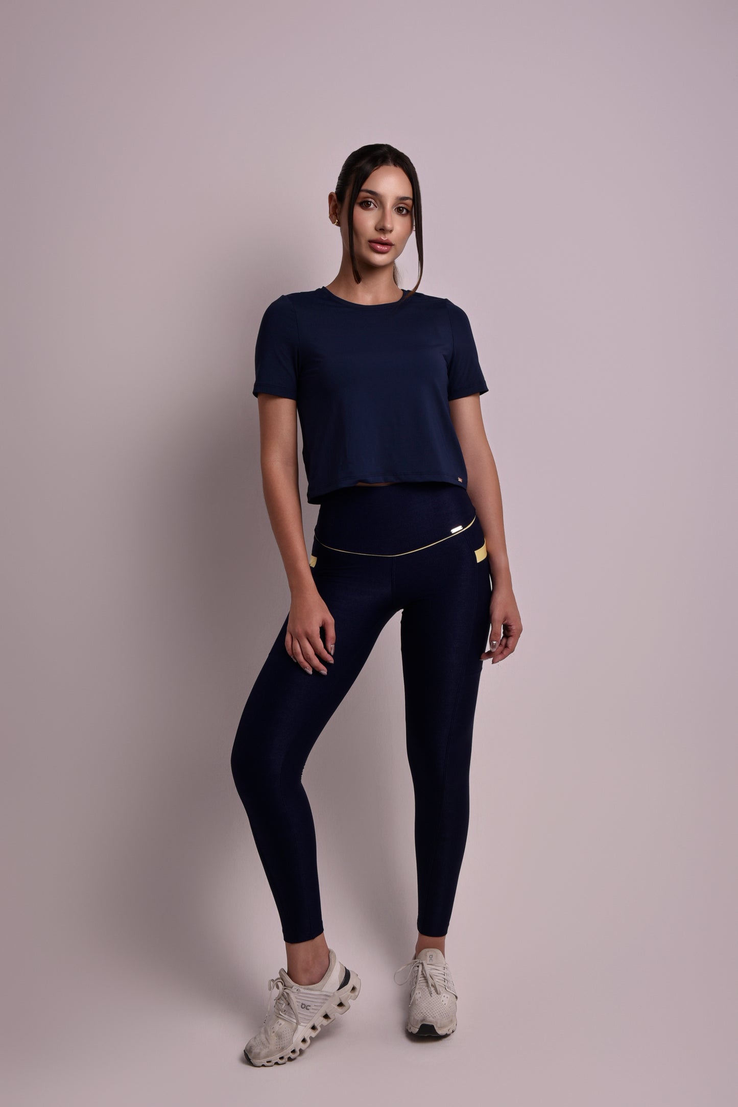 Babylook Recortes Azul Marinho Luminare