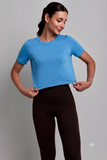 Babylook Ventura Recortes Azul Sky